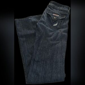 Hudson Jeans Size 28 Made in USA Dark Wash Skinny Stretch Denim